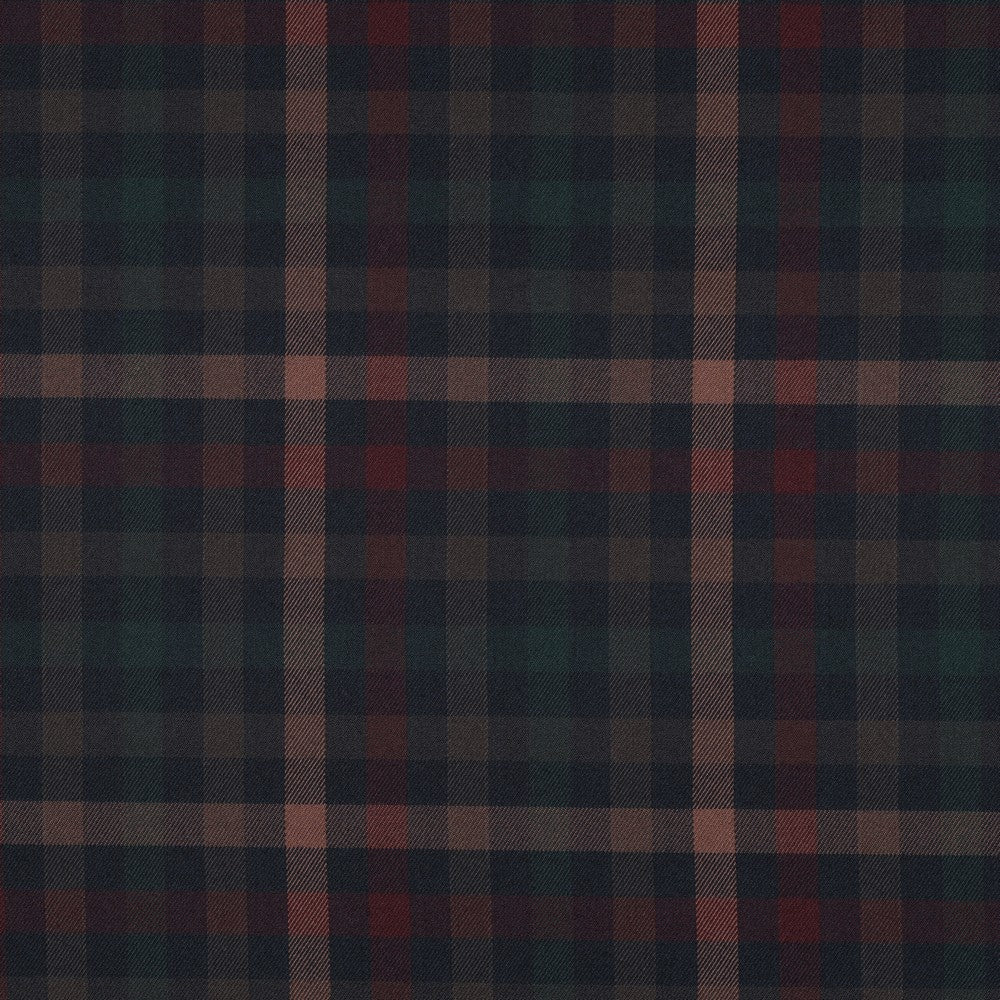 Tartan Check navy schwarz camel grün