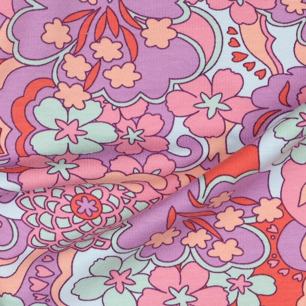Sweat Abstract Flowers lila rot