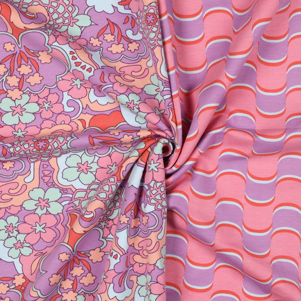 Sweat Abstract Flowers lila rot