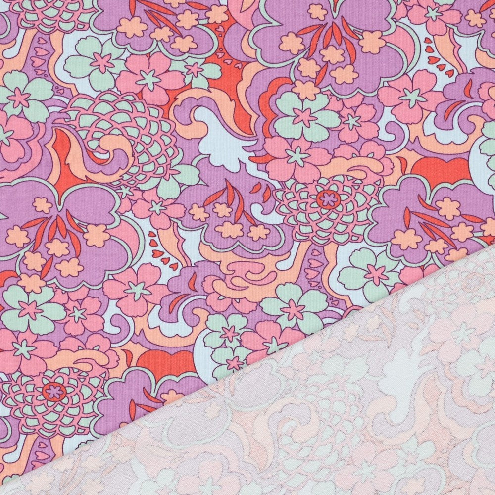 Sweat Abstract Flowers lila rot