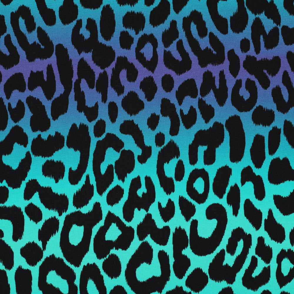 Sweat digital Animalprint Leo türkis grün
