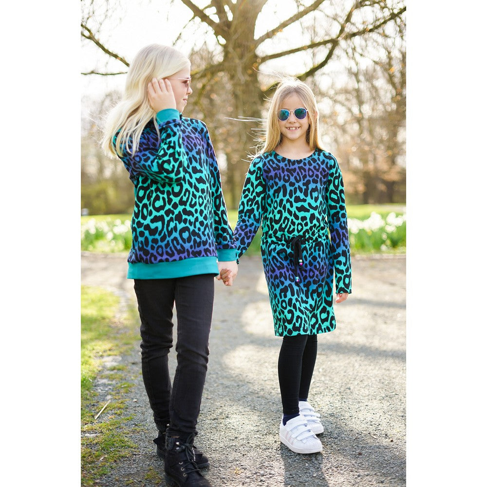 Sweat digital Animalprint Leo pink