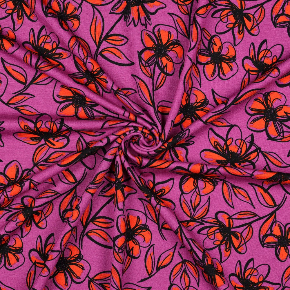 Punta di Roma Flowers pink 1m