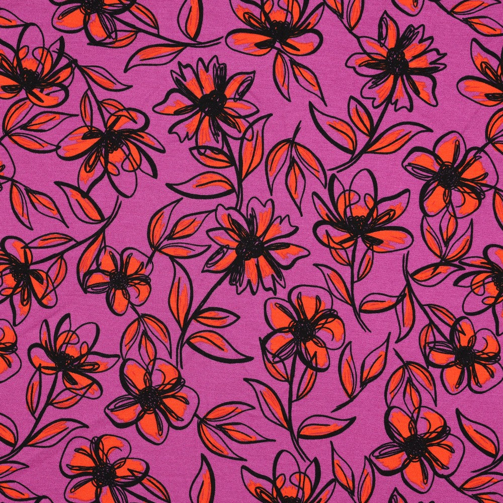 Punta di Roma Flowers pink 1m