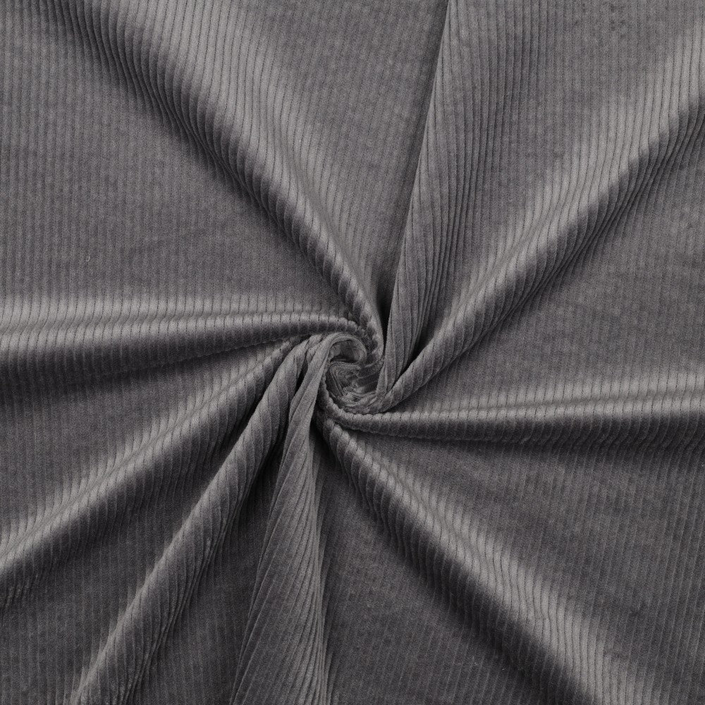 Cord washed stretch grau