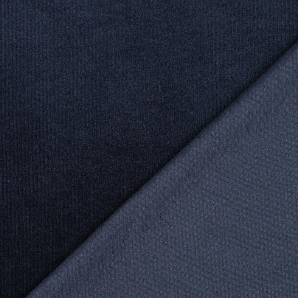 Cord washed stretch navy