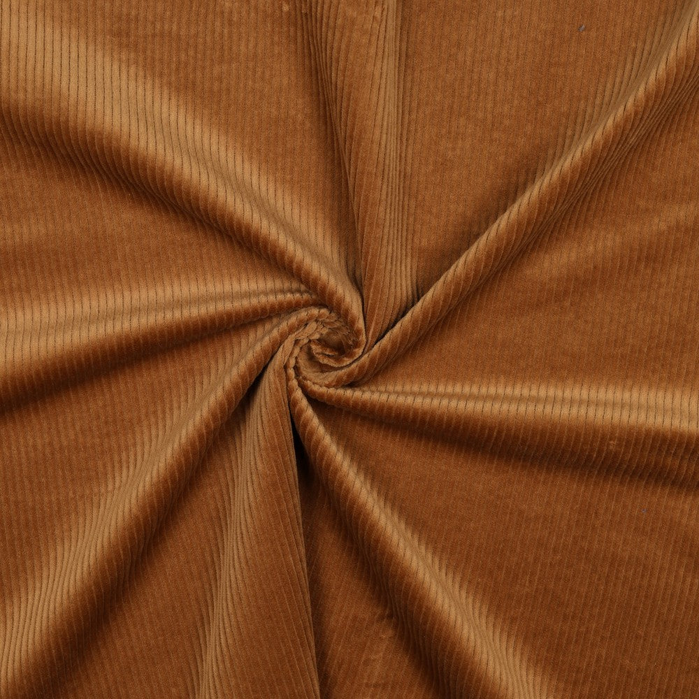 Cord washed stretch cognac