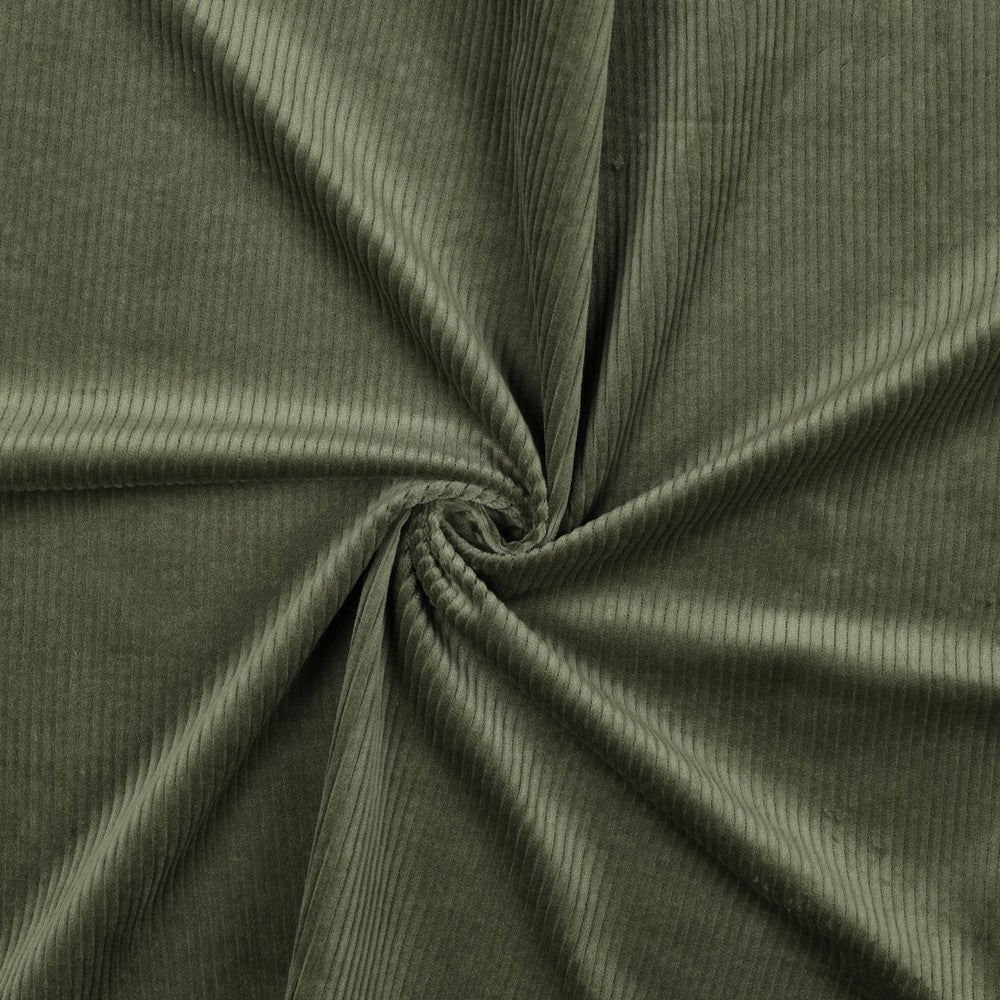 Cord washed stretch pickle grün