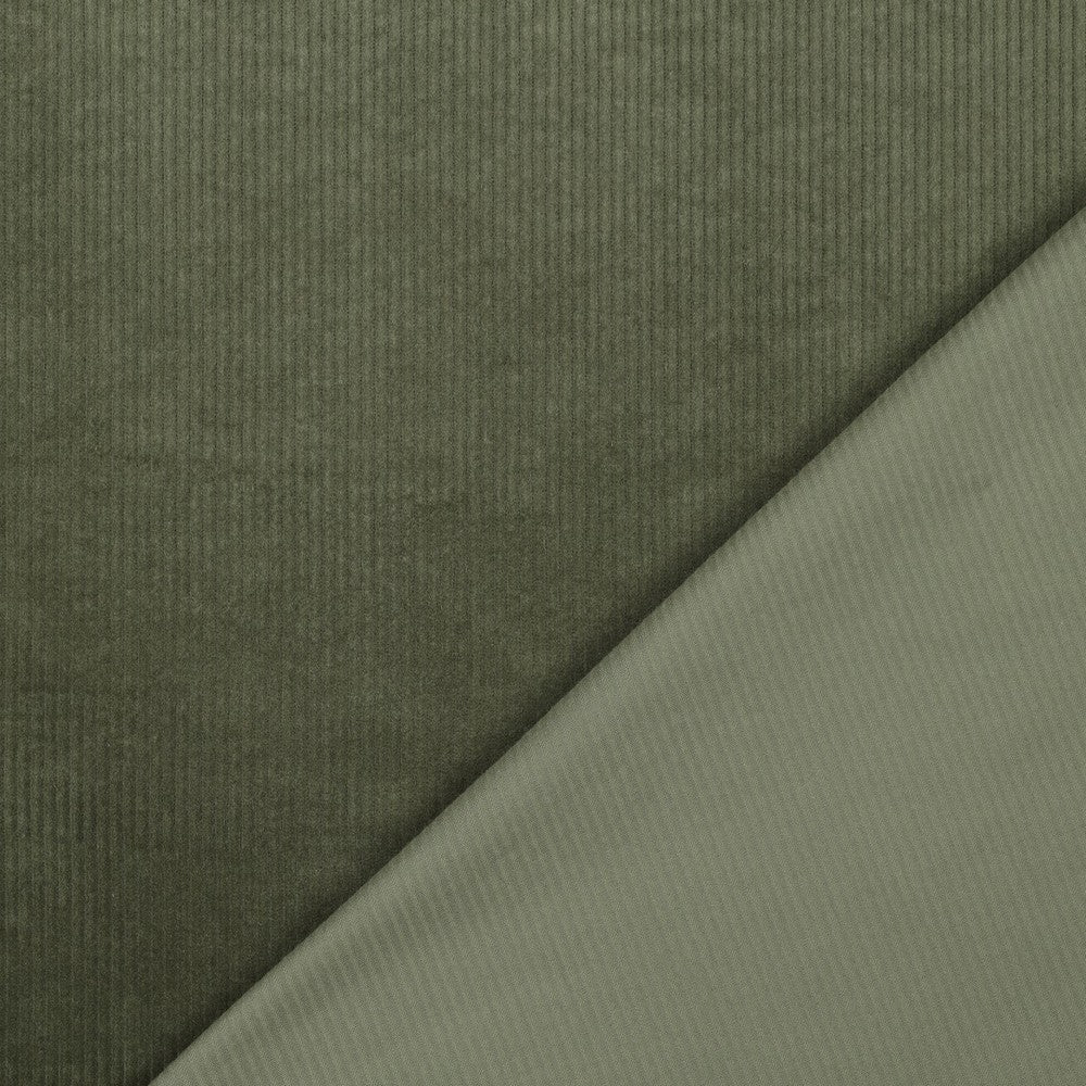 Cord washed stretch pickle grün