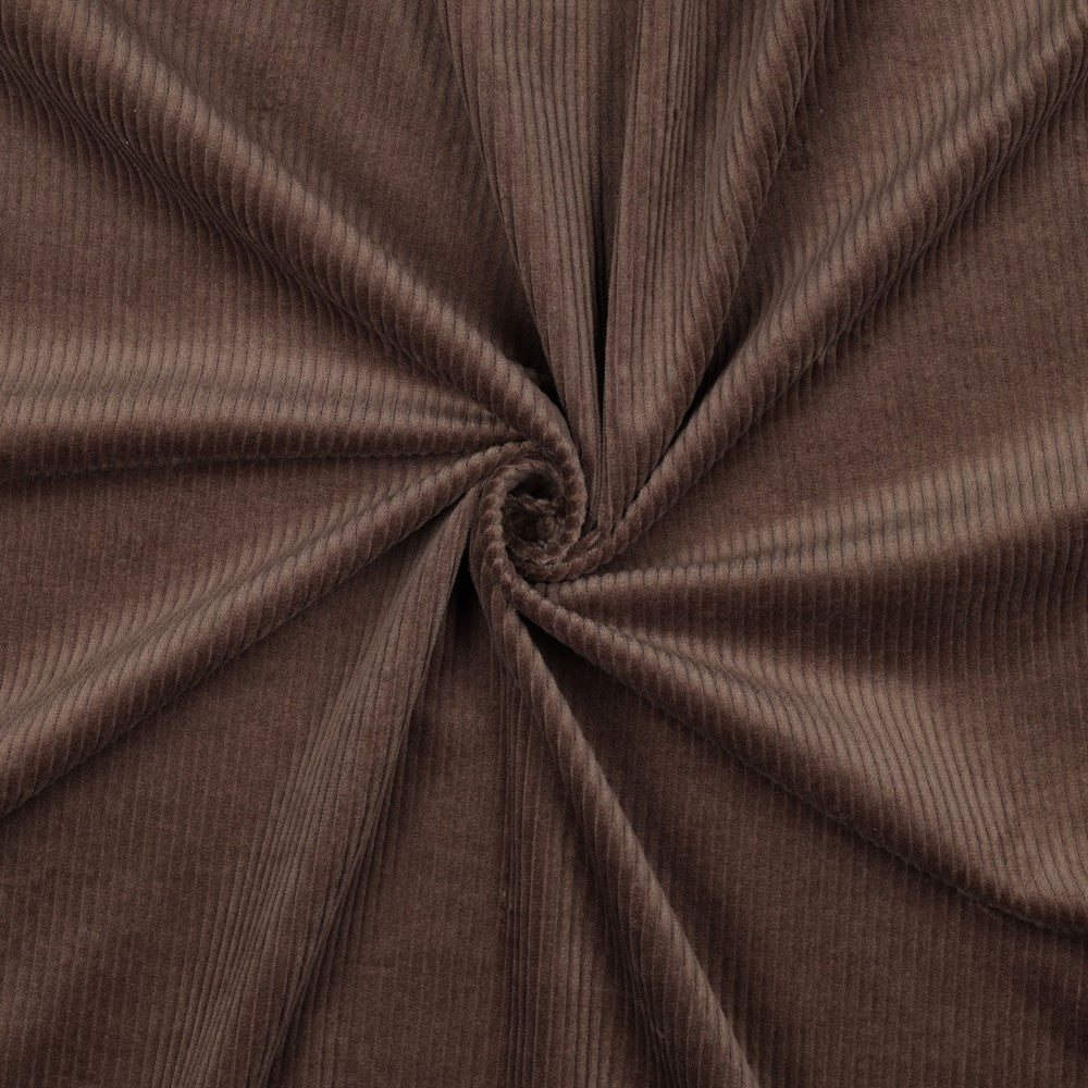Cord washed stretch braun