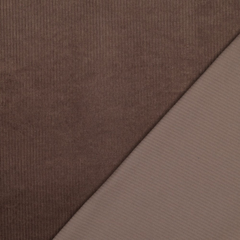 Cord washed stretch braun