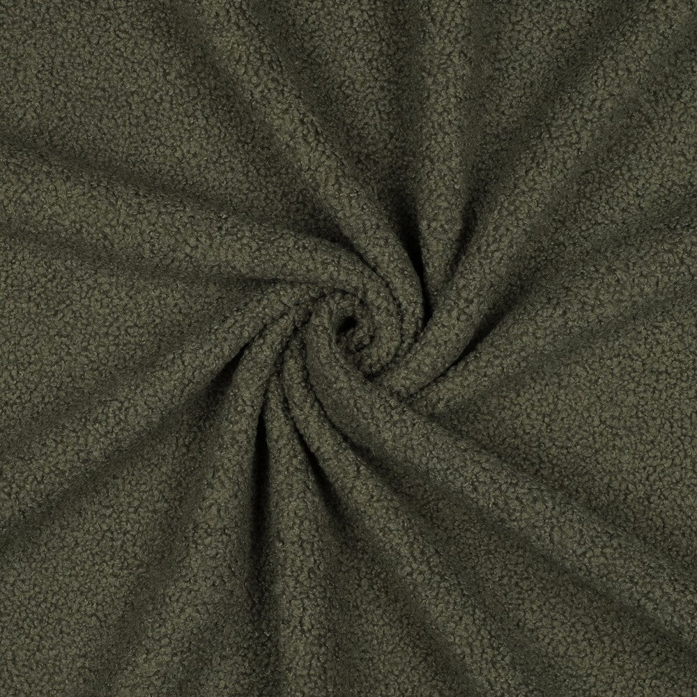 Teddystoff Fleece Double Sided pickle grün