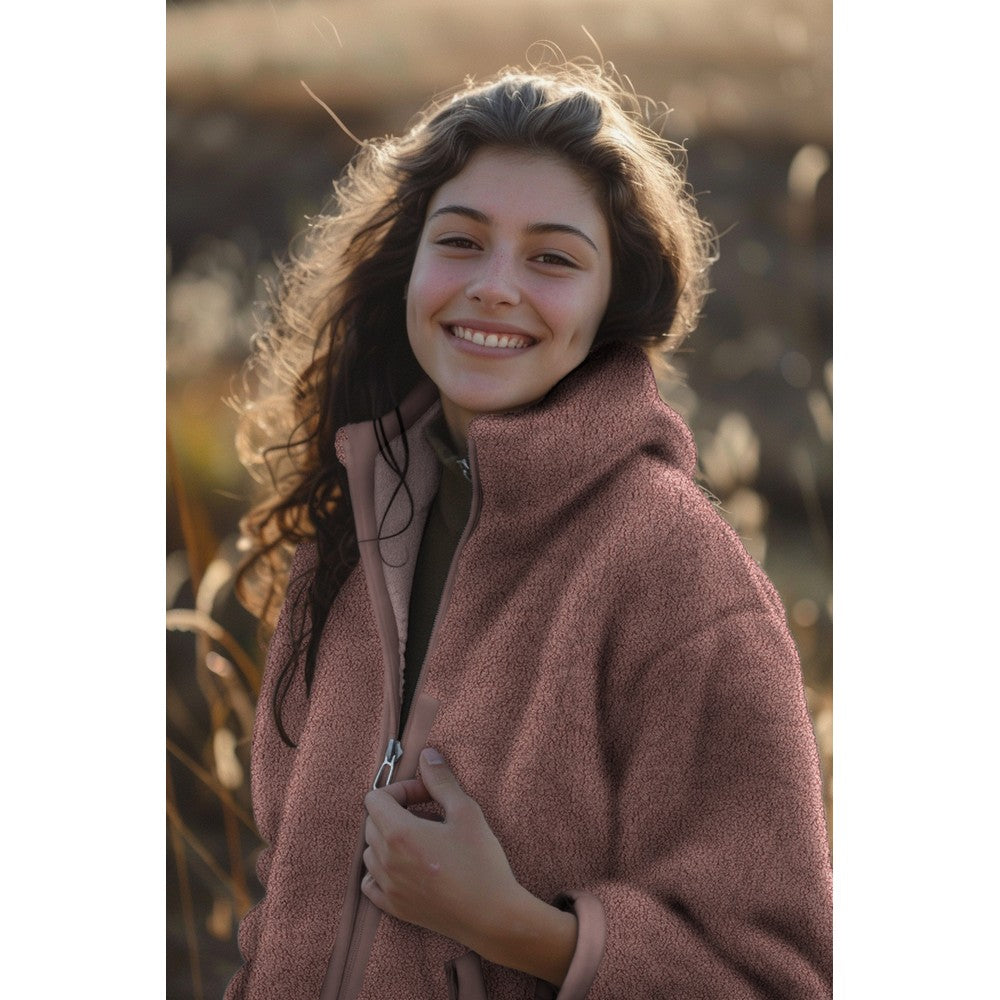 Teddystoff Fleece Double Sided mistel