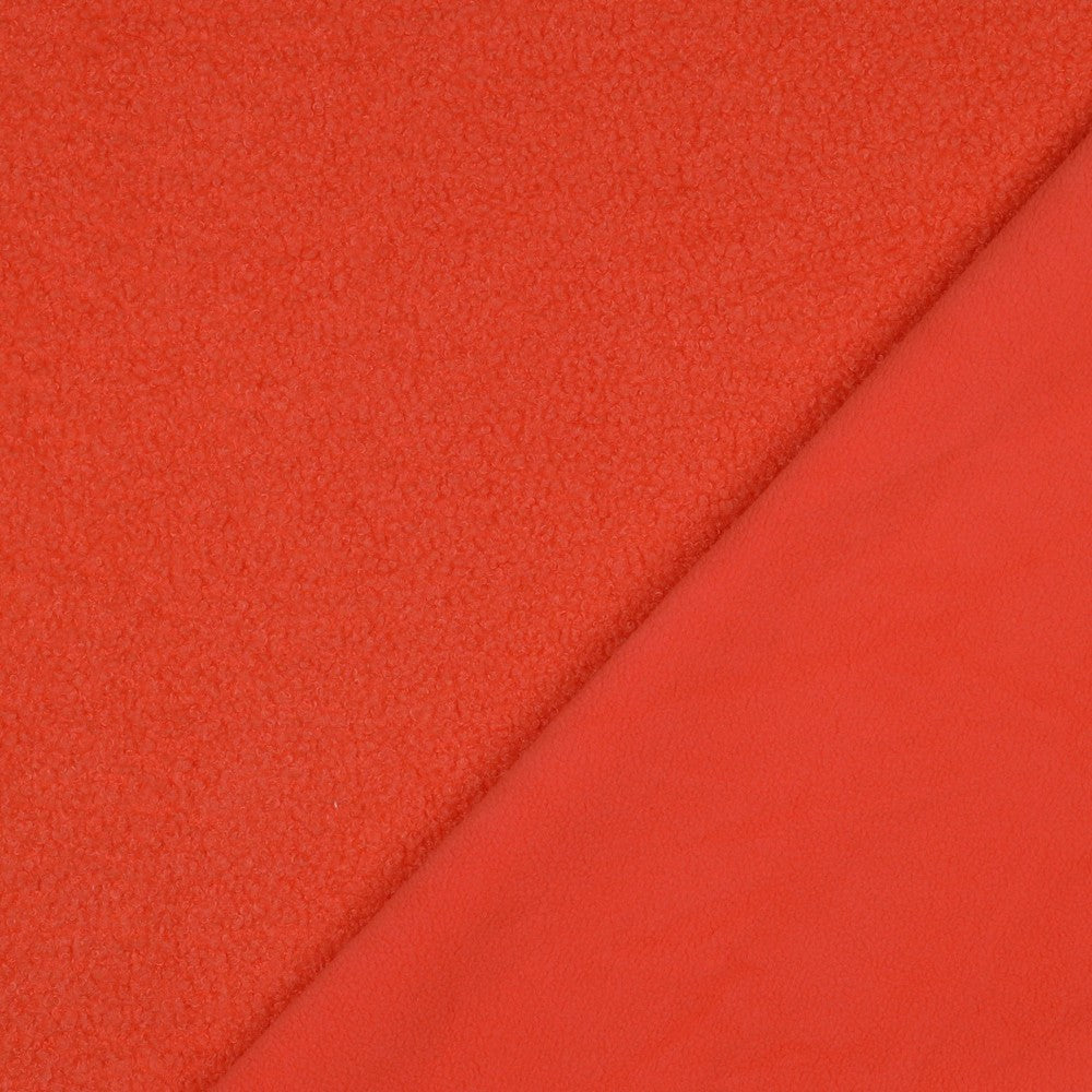 Teddystoff Fleece Double Sided sizilianische orange