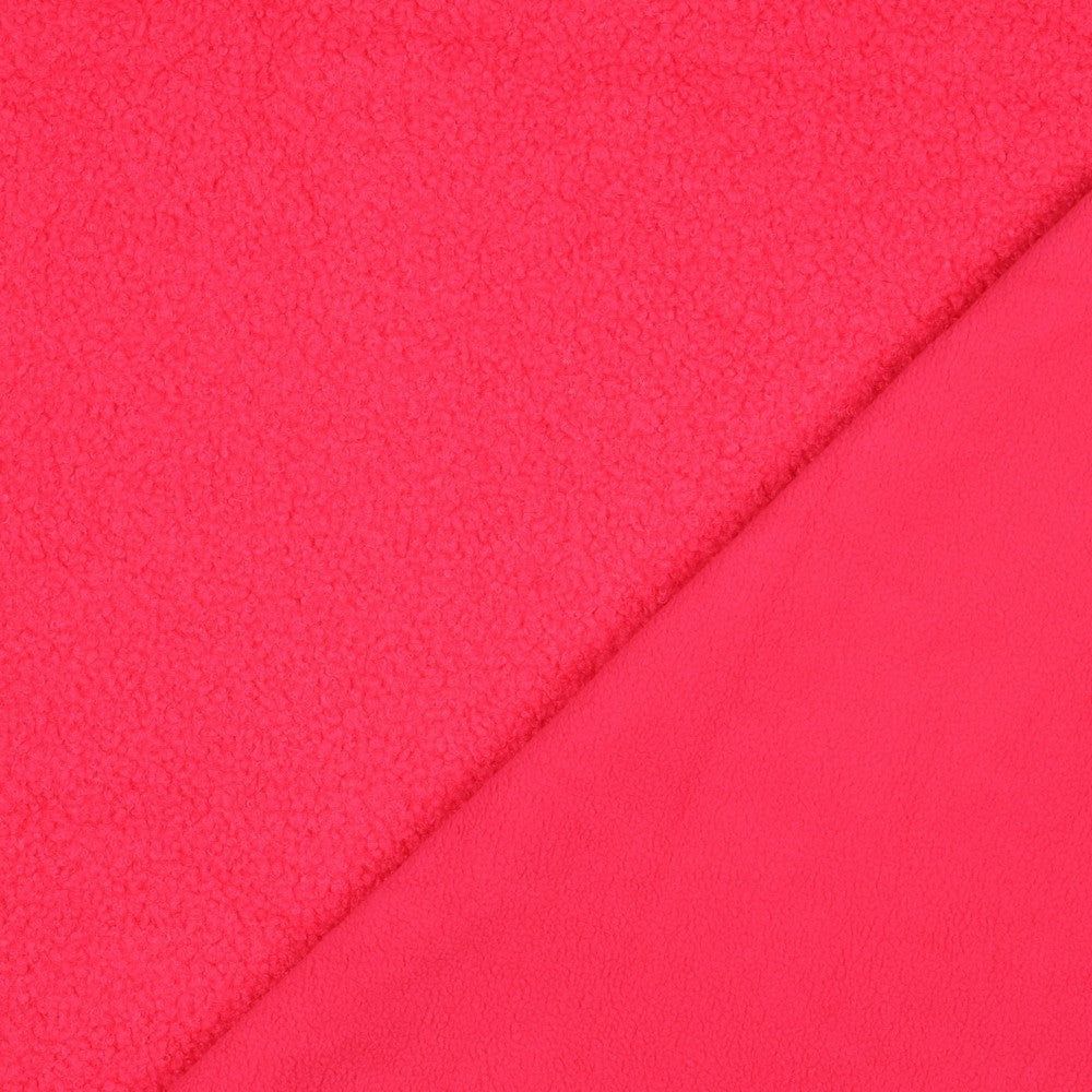 Teddystoff Fleece Double Sided neon pink