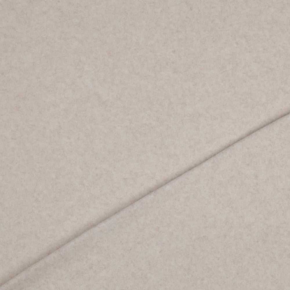 Baumwollfleece Bio beige meliert natural