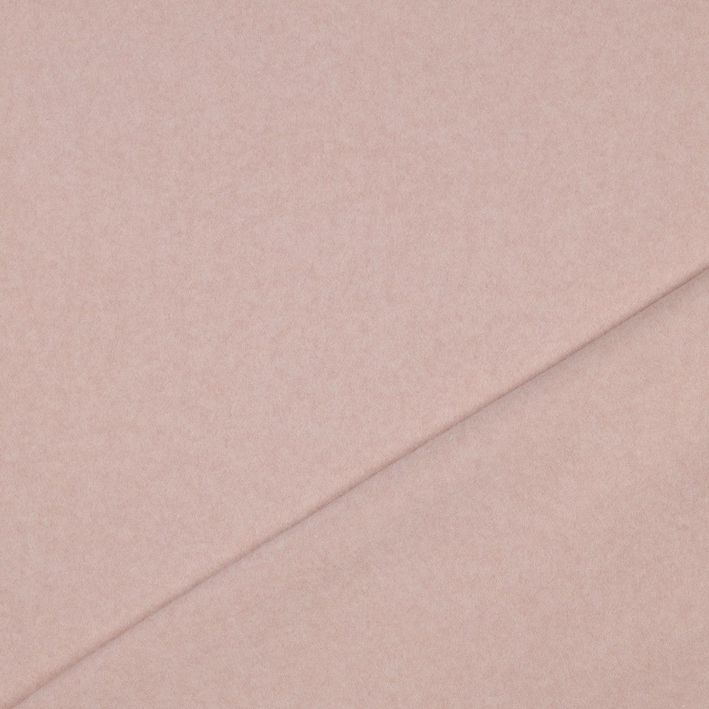 BALD ERHÄLTLICH - Baumwollfleece Bio rose meliert