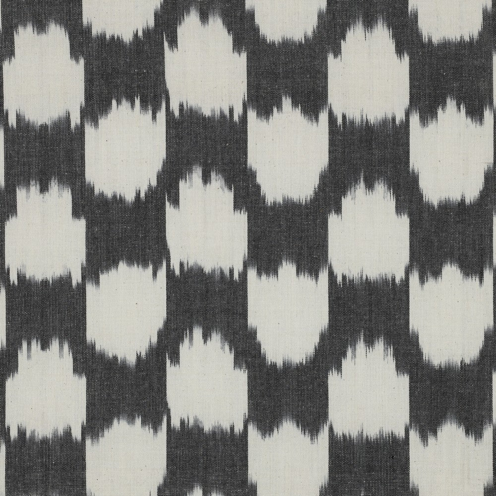 Baumwolle Ikat Tupfen grau meliert