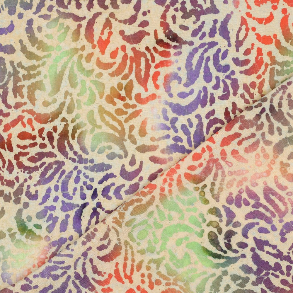 Viskose Unique Crafted Batik coral