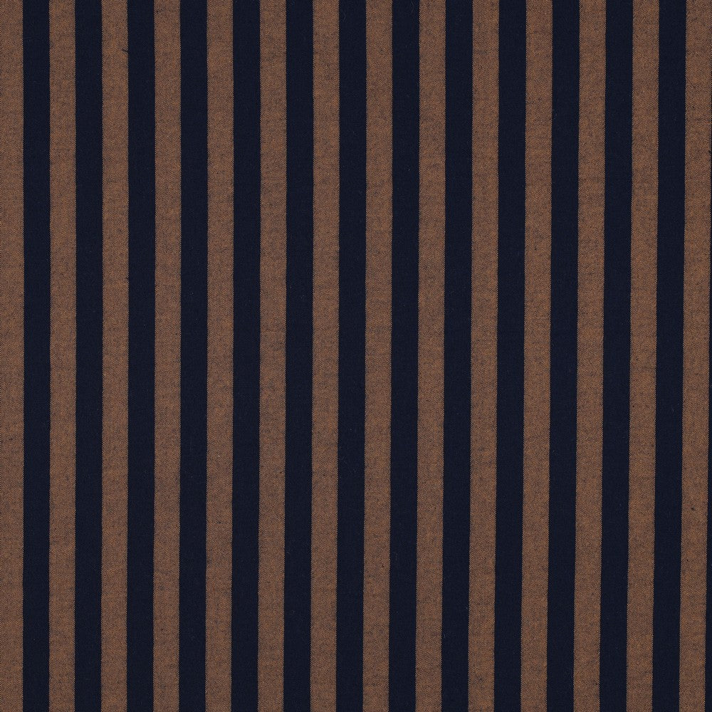Baumwolle Karo Yarn Dyed Streifen navy