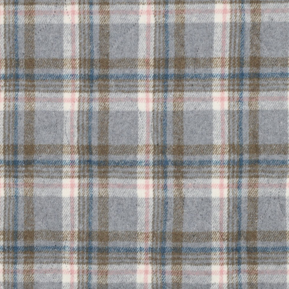 Stepper Flanell Checks grau rosa jeans