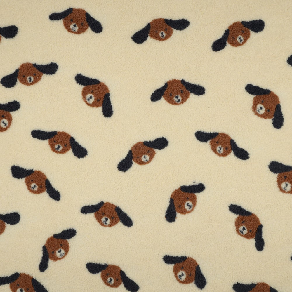 Teddystoff Jacquard Hunde Dogs natural