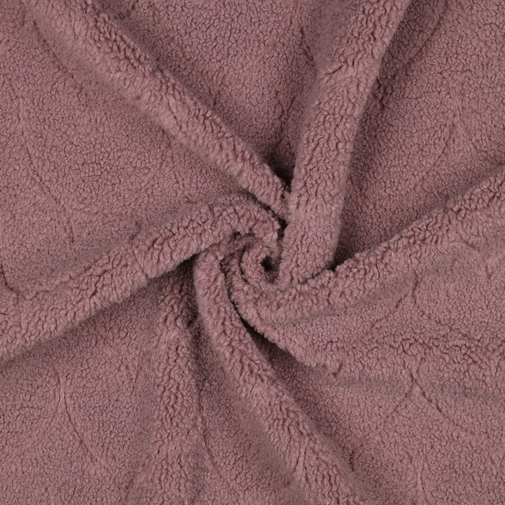 Teddystoff Hearts Herzen Mauve