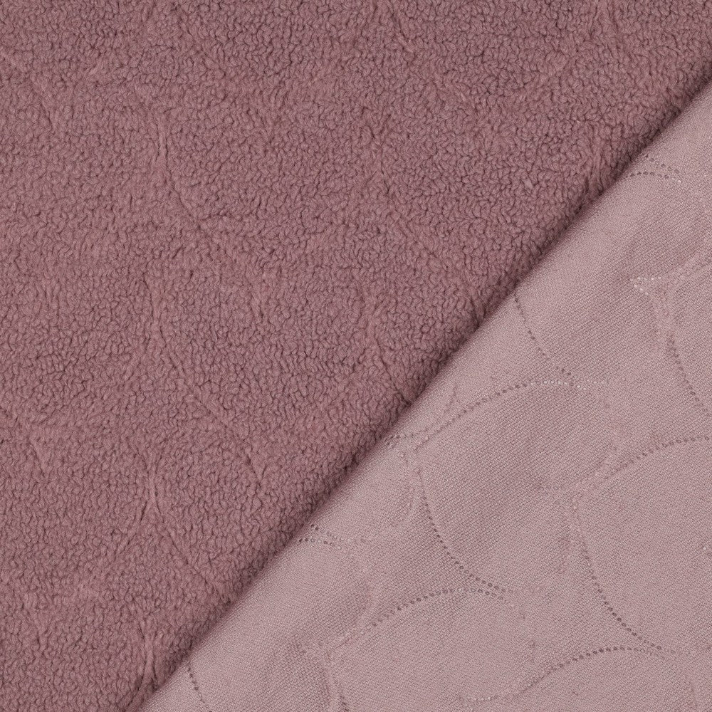 Teddystoff Hearts Herzen Mauve