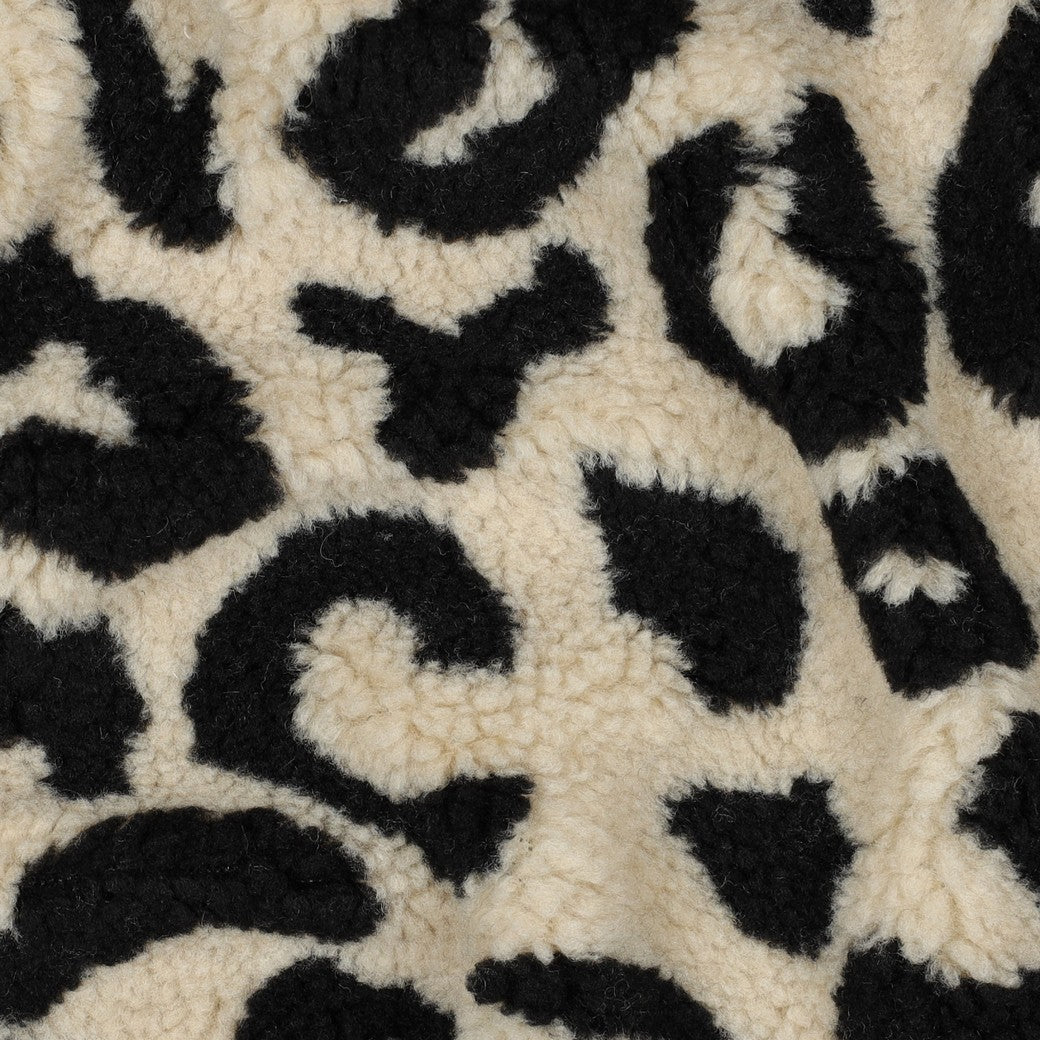 Teddystoff Animal Skin Leo schwarz