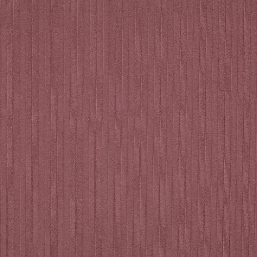 Jersey Rippenjersey uni breit dunkel mauve