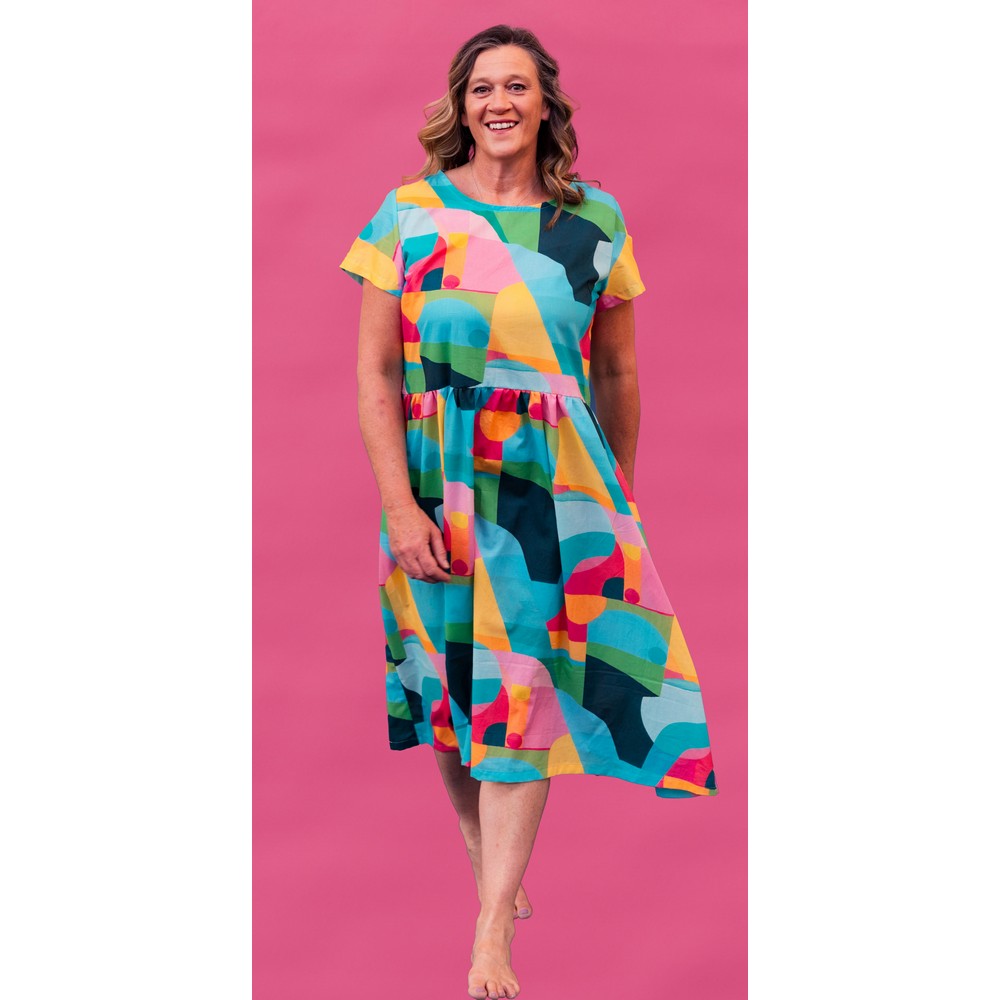 Baumwolle Voile Midnight Summer Swim blau Nerida Hansen