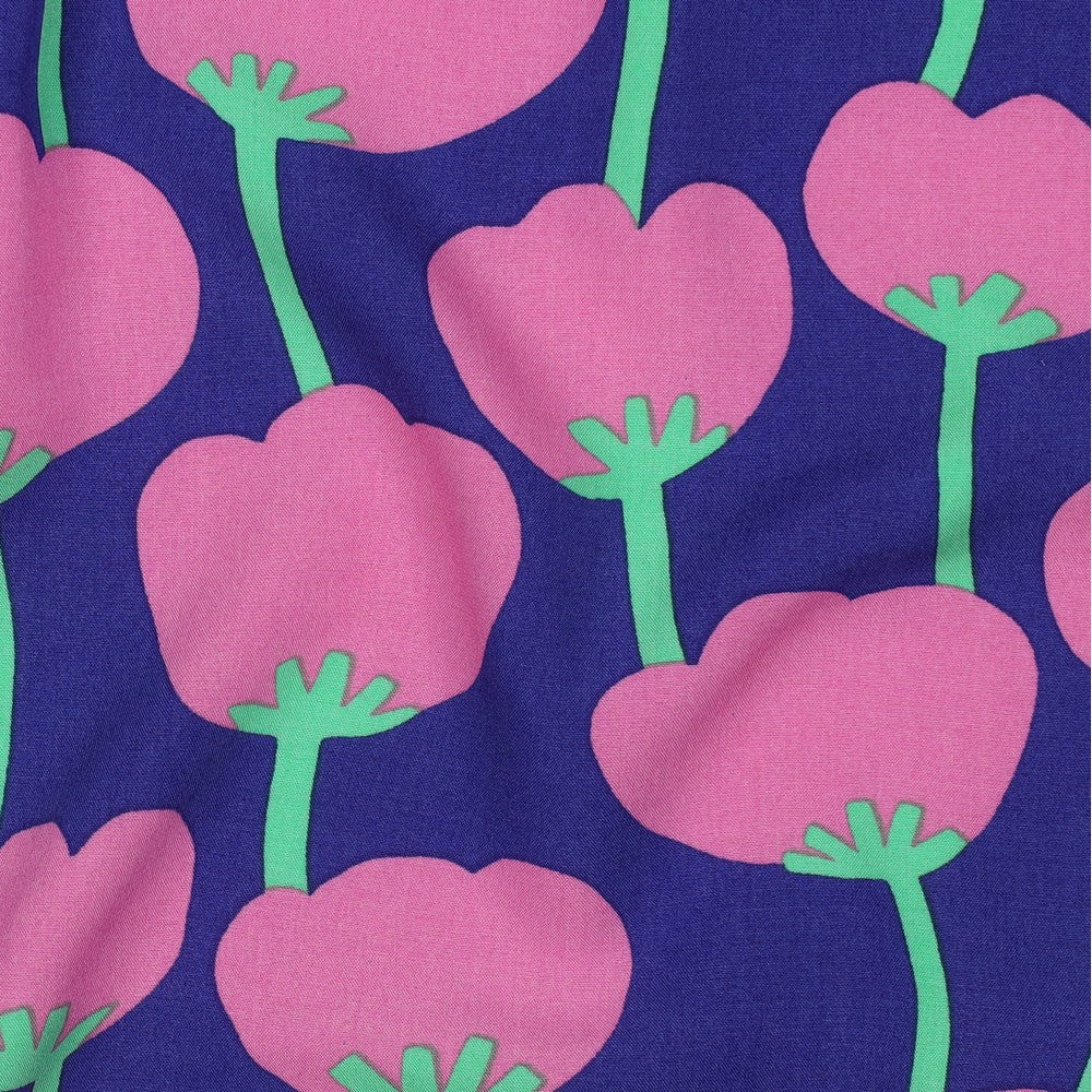 Viskose Lenzing Ecovero POPPIES Nerida Hansen royalblau