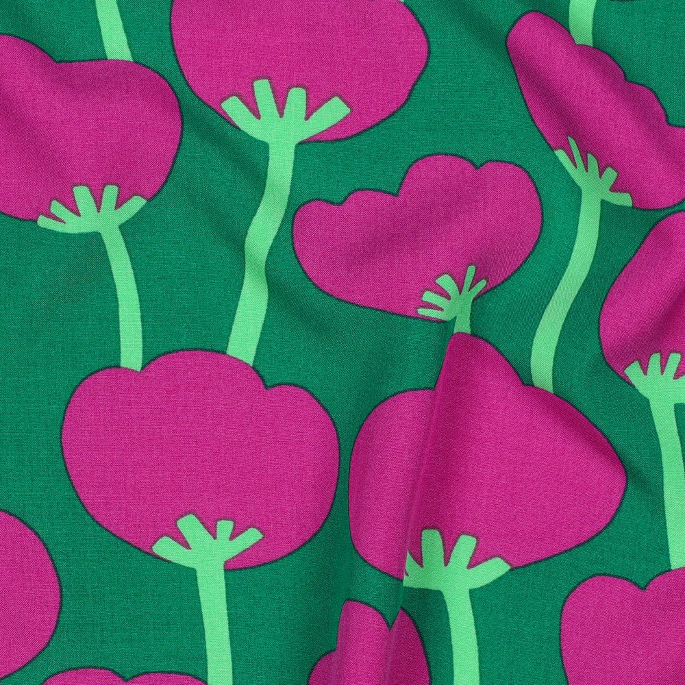 Viskose Lenzing Ecovero POPPIES Nerida Hansen grün