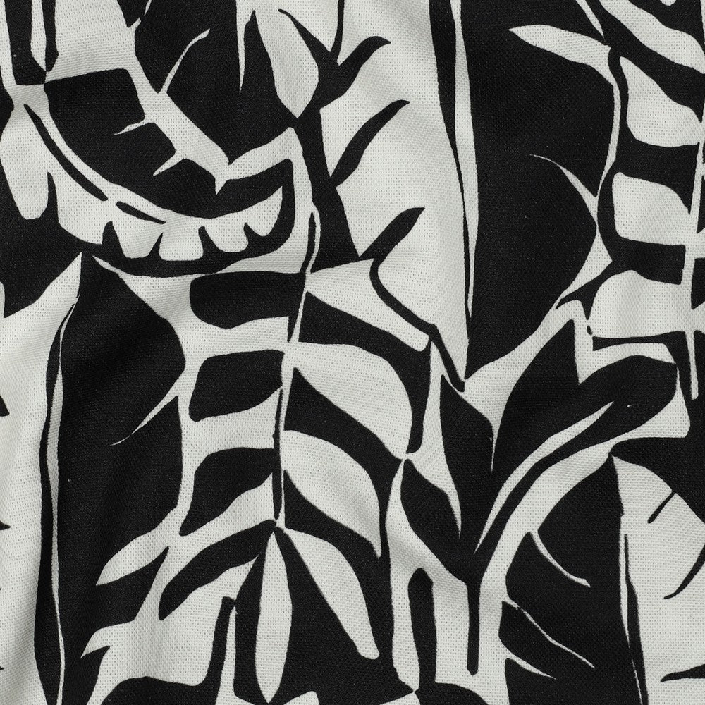 Canvas Abstract Blätter schwarz weiß