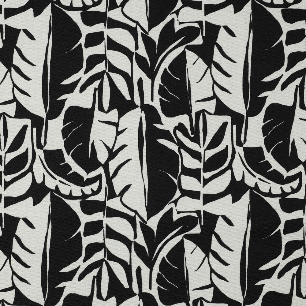 Canvas Abstract Blätter schwarz weiß