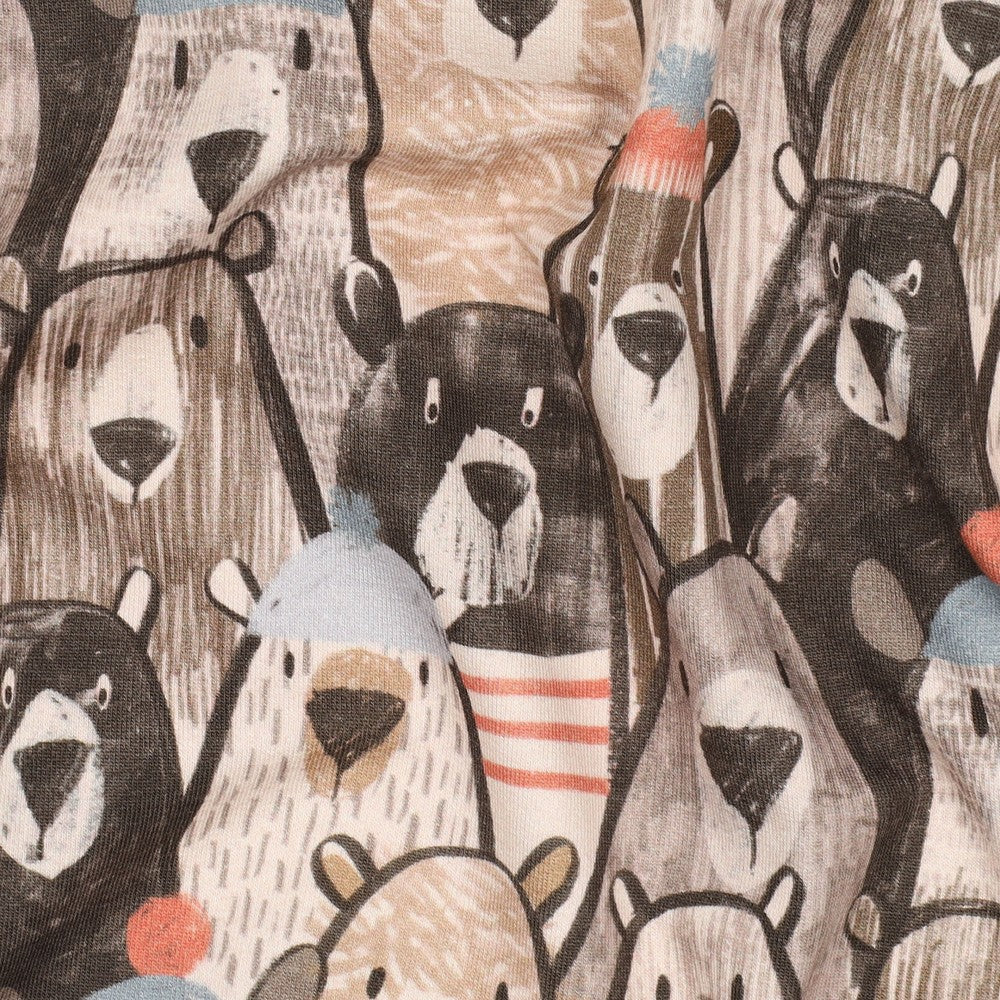 Sweat Soft digital Bären beige