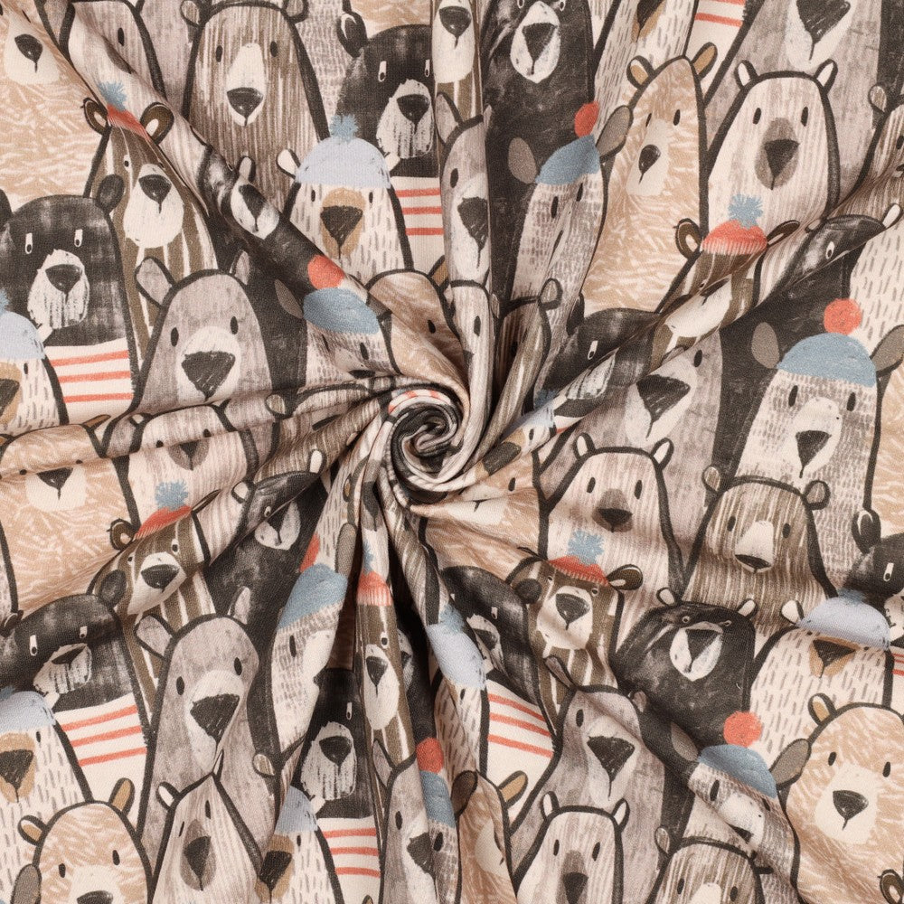 Sweat Soft digital Bären beige