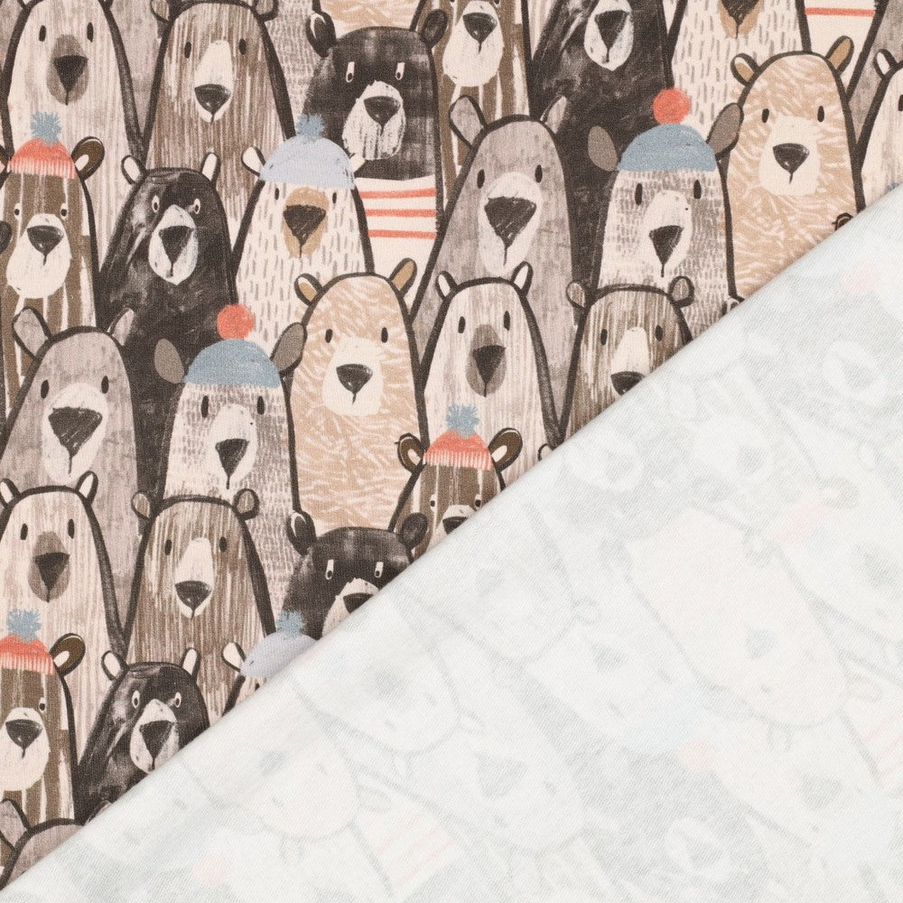 Sweat Soft digital Bären beige