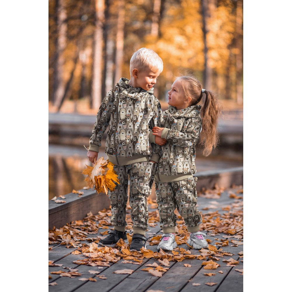 Sweat Soft digital Bären beige