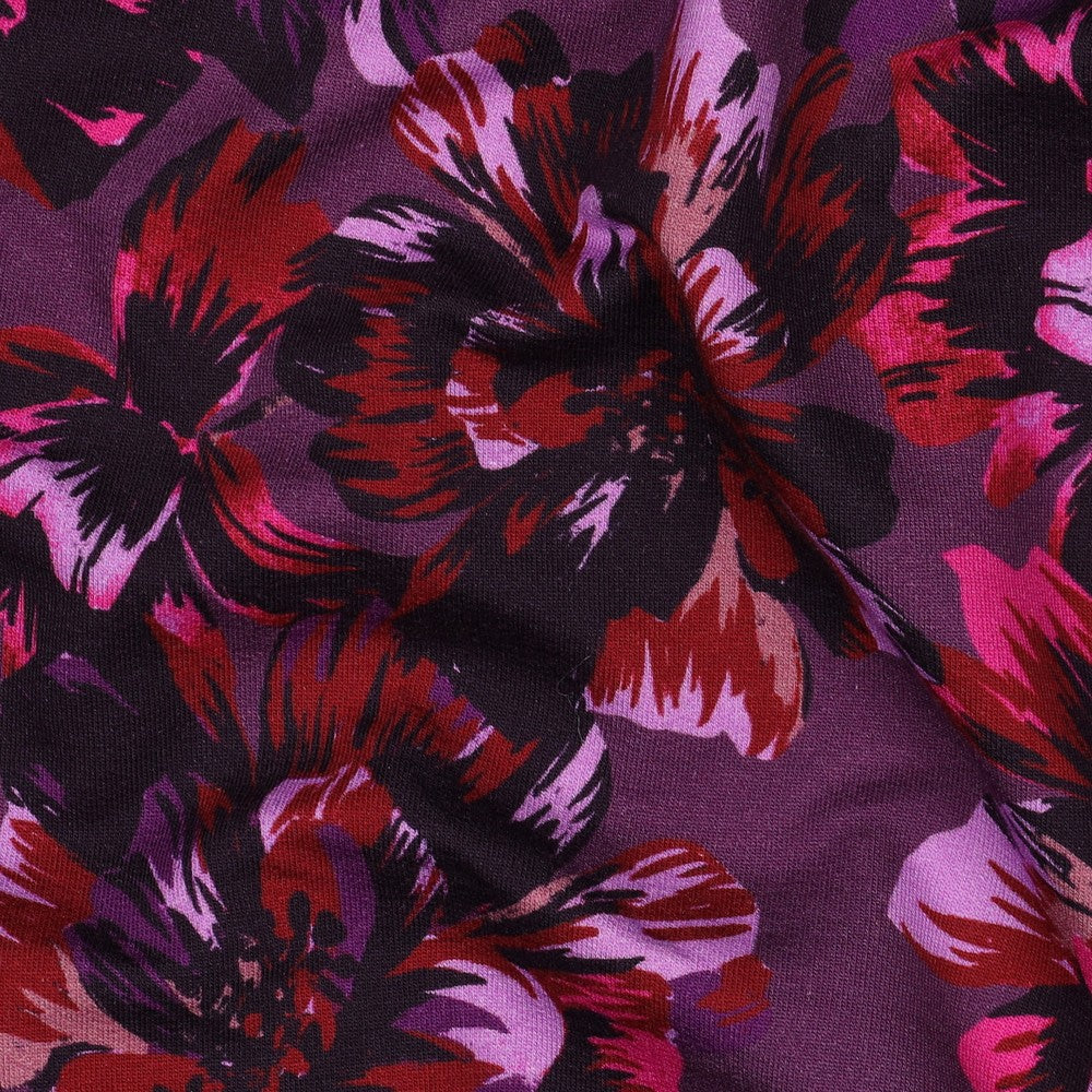 Sweat digital Flowers dark purple
