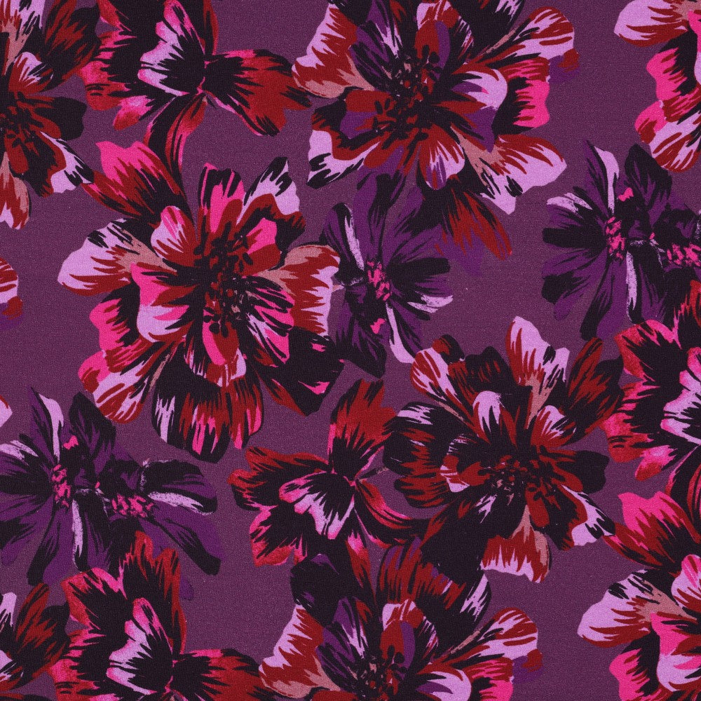 Sweat digital Flowers dark purple