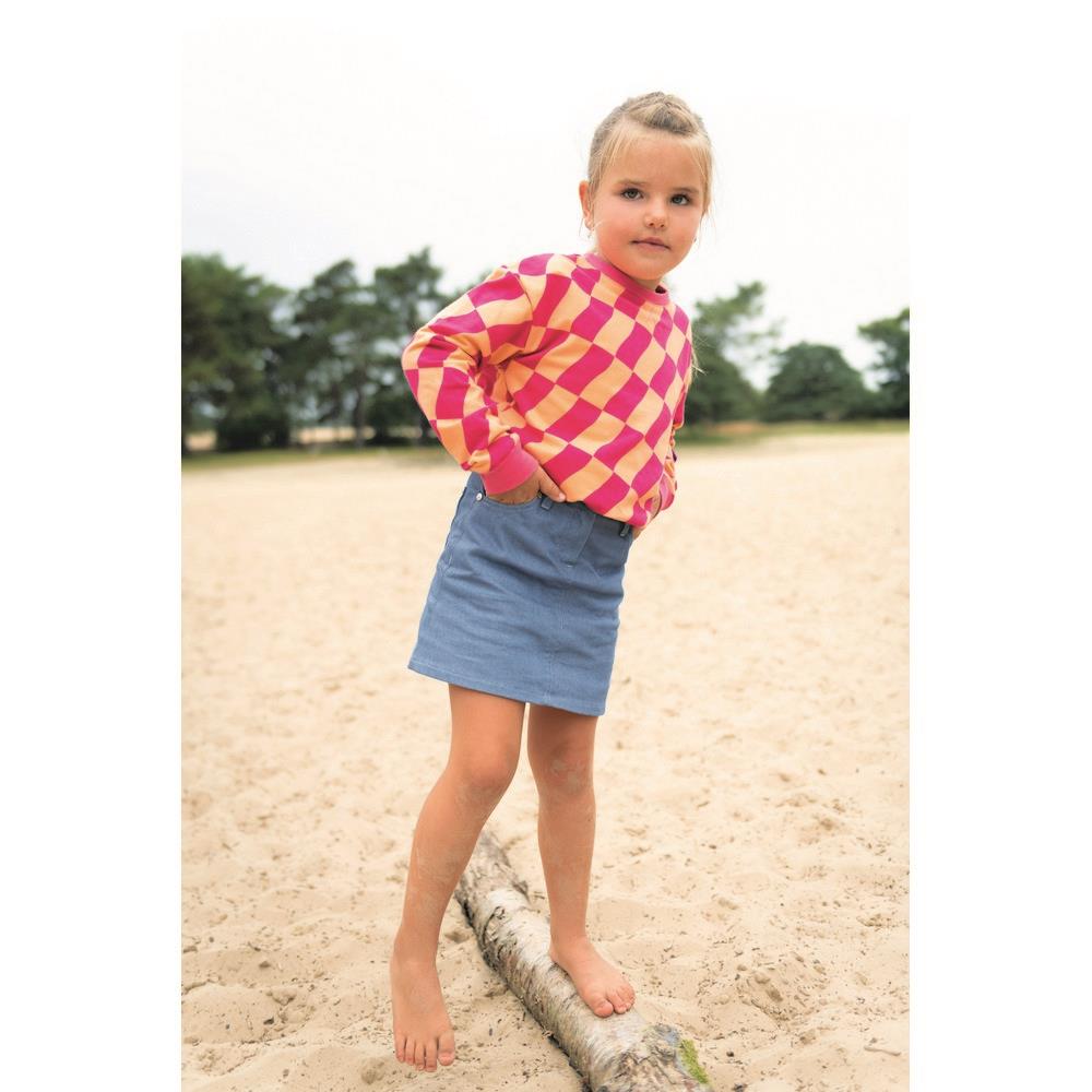 Sweat Soft Check rosa kupfer