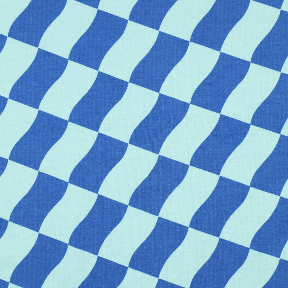 Sweat Soft Check mint blau
