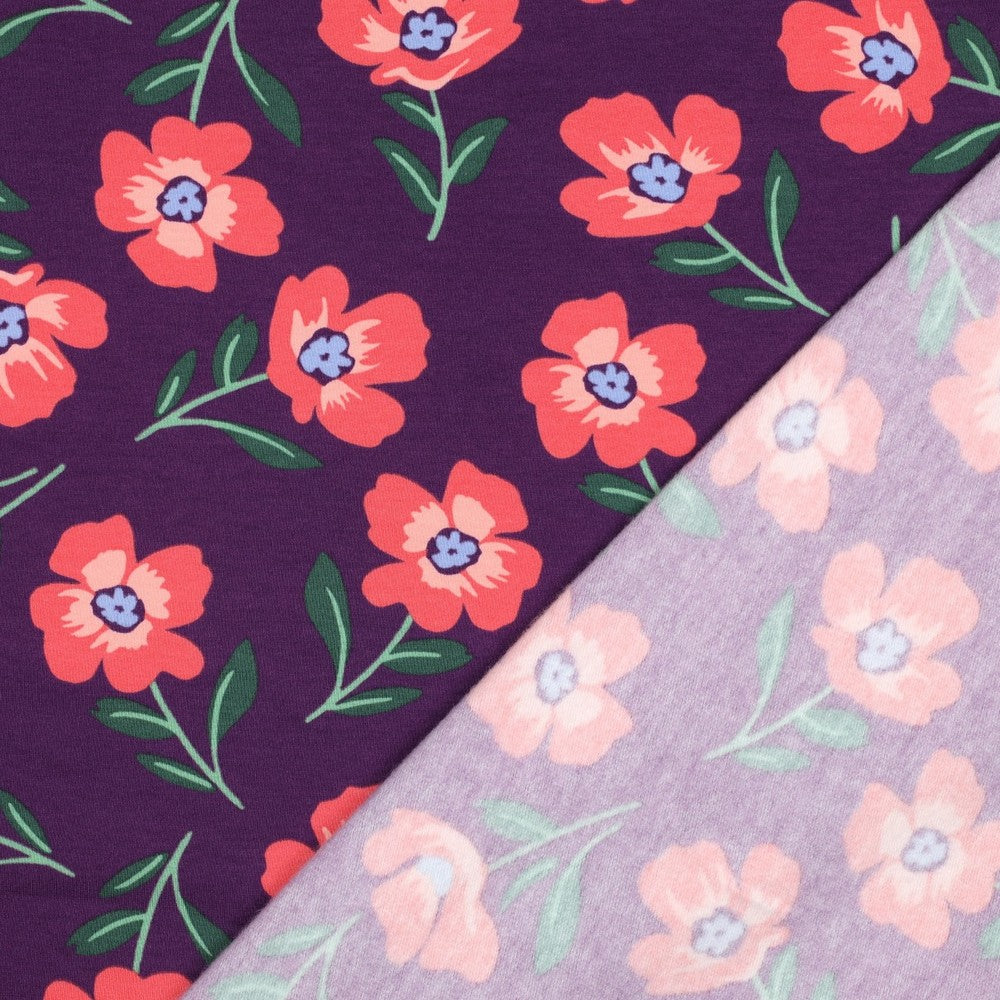 Sweat Soft Flowers bordeaux