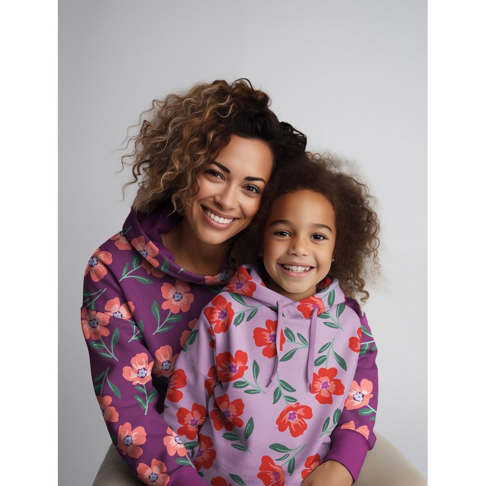 Sweat Soft Flowers bordeaux