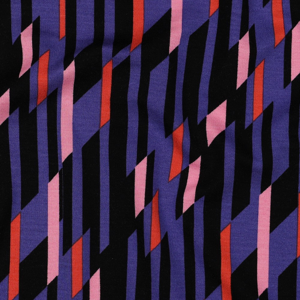 Punta di Roma Abstract Streifen schwarz lila