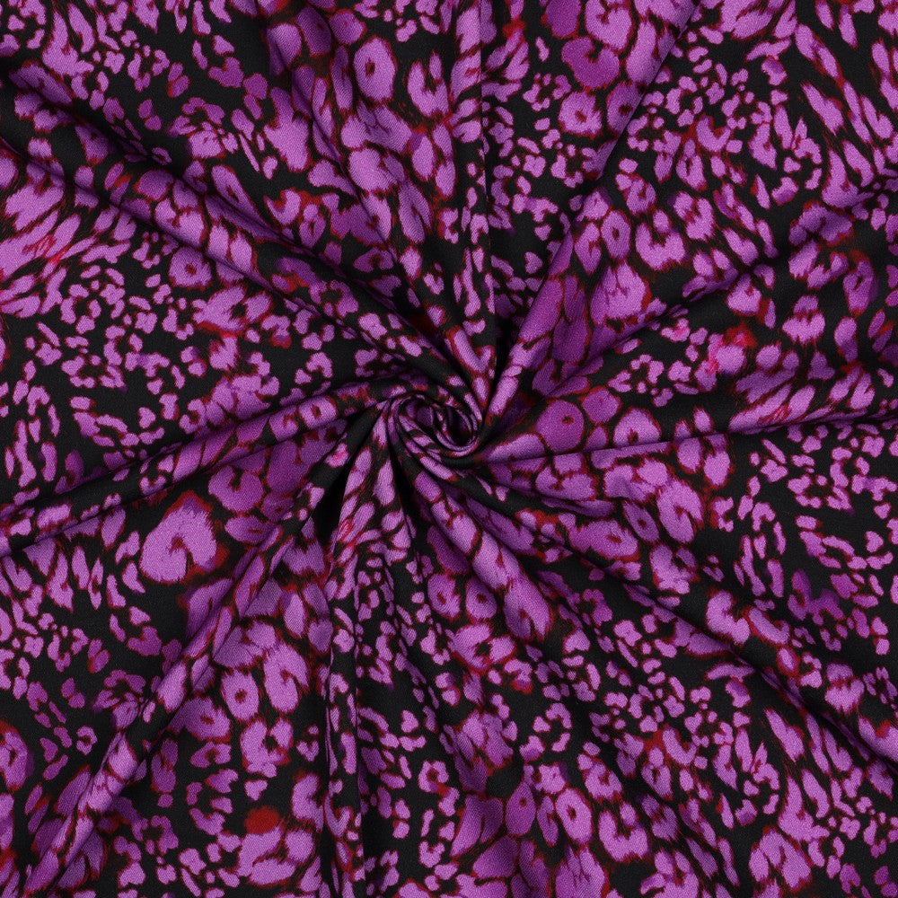 Rosella Stretch digital Animal Skin lila schwarz