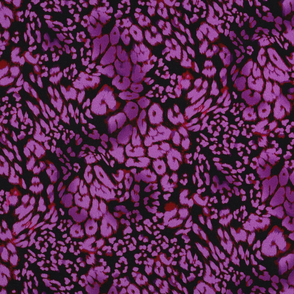 Rosella Stretch digital Animal Skin lila schwarz