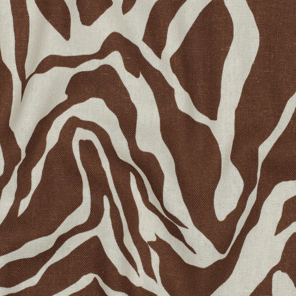 Leinen Viskose Animalskin braun ecru