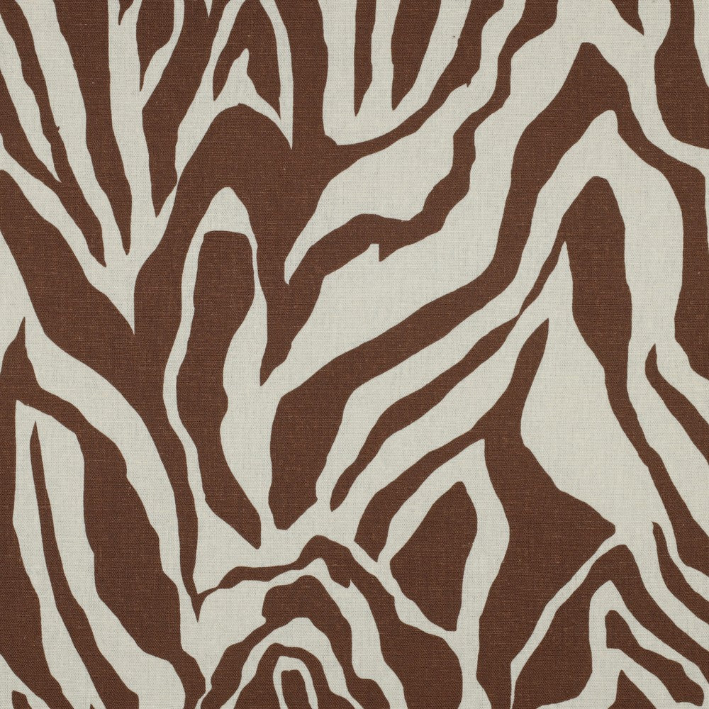 Leinen Viskose Animalskin braun ecru